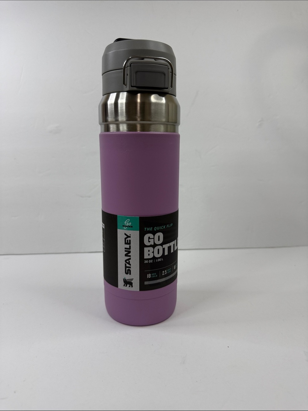 Stanley Purple Go Bottle with Gray Flip Lid